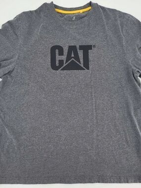 Caterpillar CAT Logo Graphic T-Shirt Gray XL